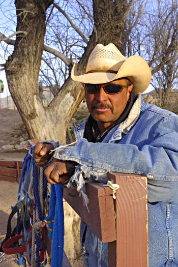 CRW_3706.JPG - A "wrangler".  Perhaps I'm the last one to know this, but wranglers work with horses, and cowboys work with cows.