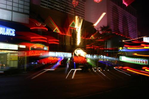 IMG_4770.JPG - Vegas really lights up at night.  I was able to hand hold the camera - and zoom.